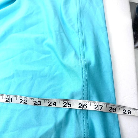 Peter Millar Crown Sport Womens Golf Pullover Top XL Green Blue 1/4 Zip  New - Picture 6 of 6